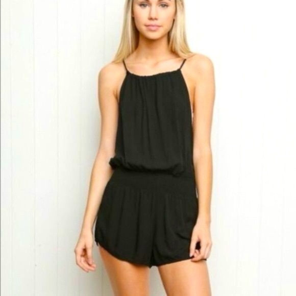 Brandy Melville  Black Romper Onesize - Picture 1 of 4